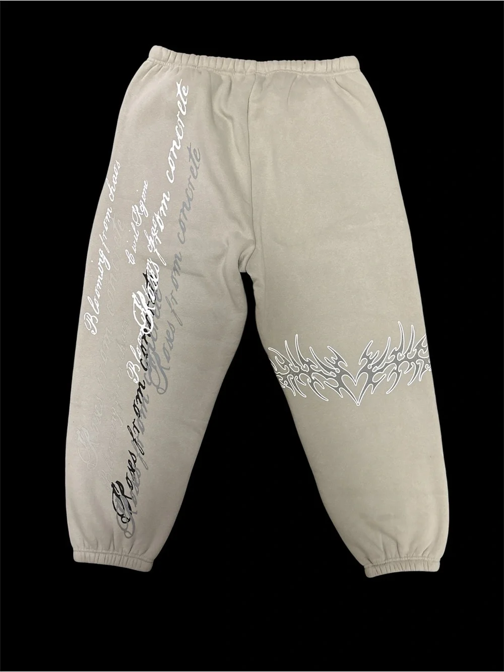 Civil Regime No Mercy Ash Gray Sweatpants Joggers Size: Large NWT oversized - Picture 2 of 8
